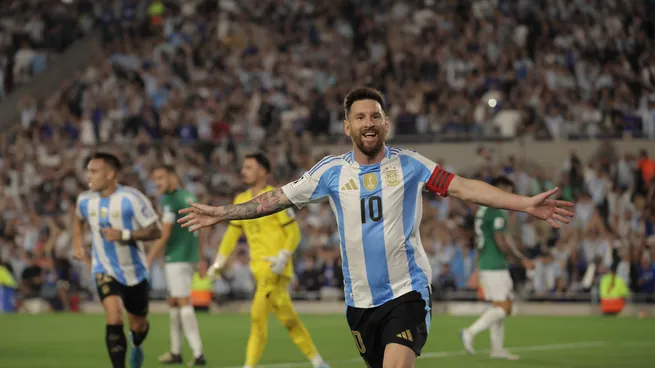 messi festejo argentina