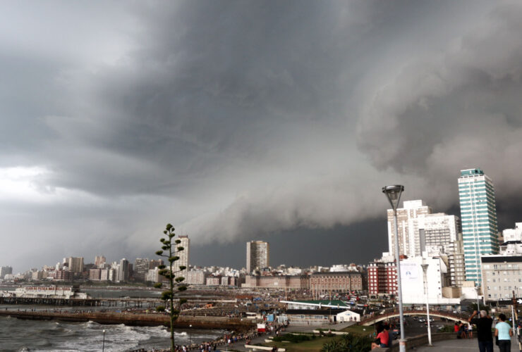 Tormenta en Mar del Plata