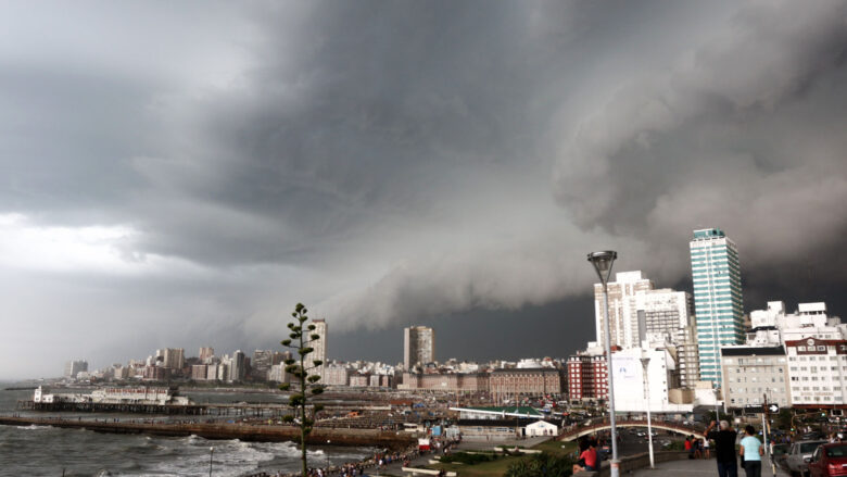 Tormenta en Mar del Plata